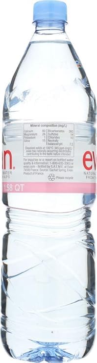 Evian Natural Mineral Water 1.5 Liter