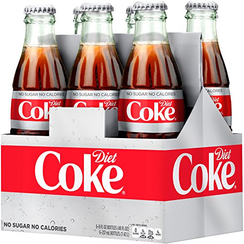 Diet Coke Glass Bottles, 8oz