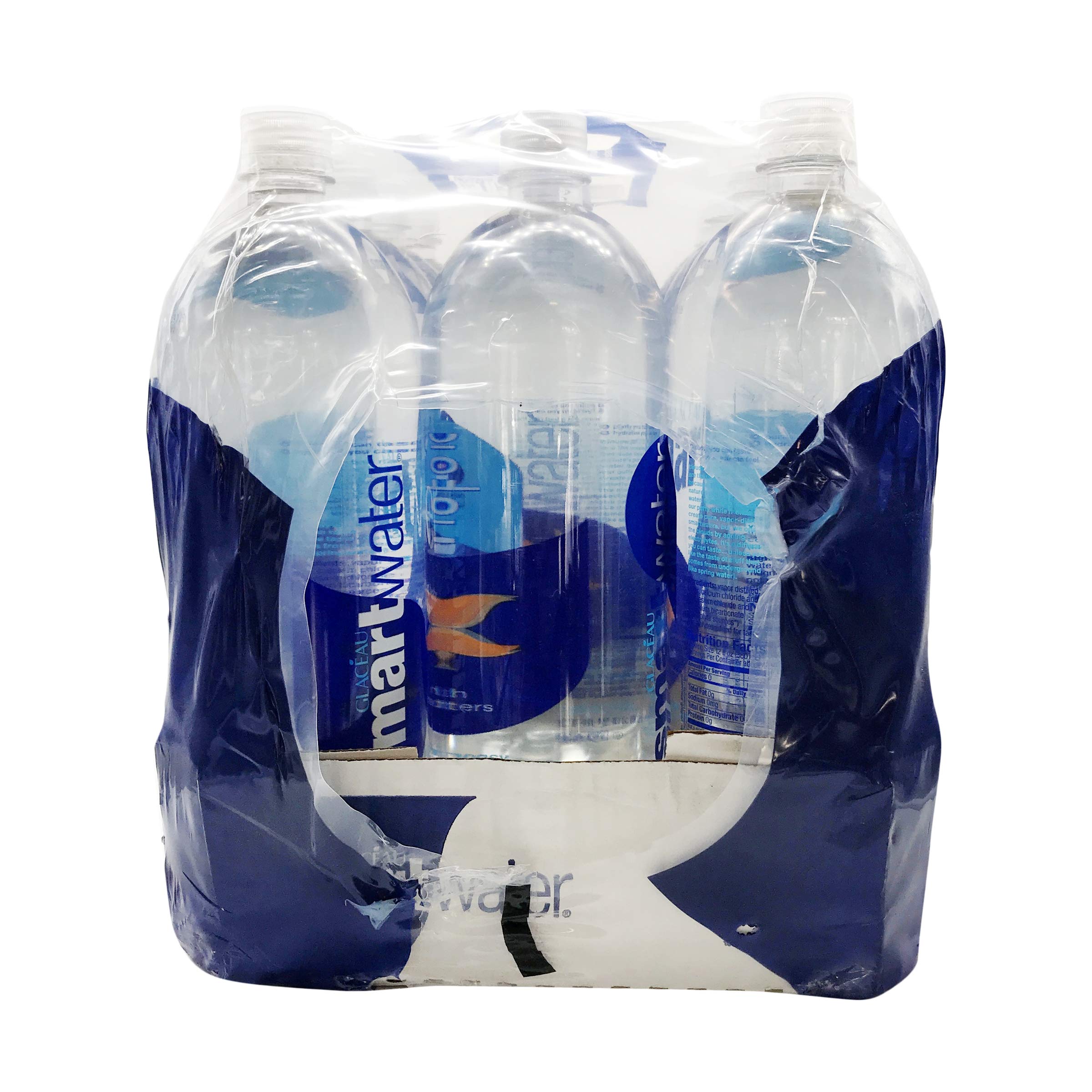 GLACEAU Smart Water, 1.5 liter (50.7 Fl Oz) Pack of 12