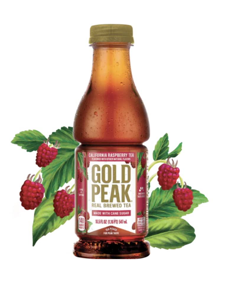 Gold Peak California Raspberry Iced Tea Drink, 18.5oz