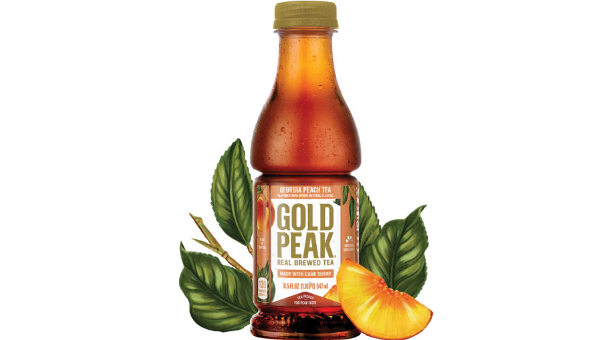 Gold Peak Georgia Peach Iced Tea Drink, 18.5oz