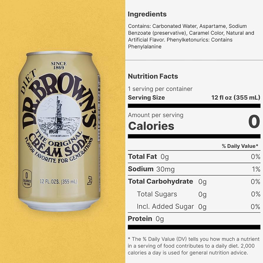 Dr. Brown's Diet Cream Soda