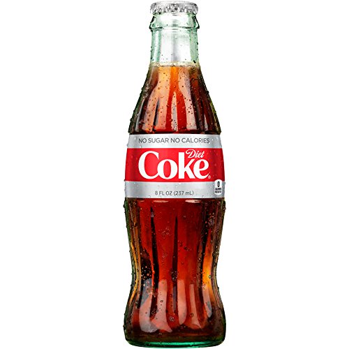 Diet Coke Glass Bottles, 8oz
