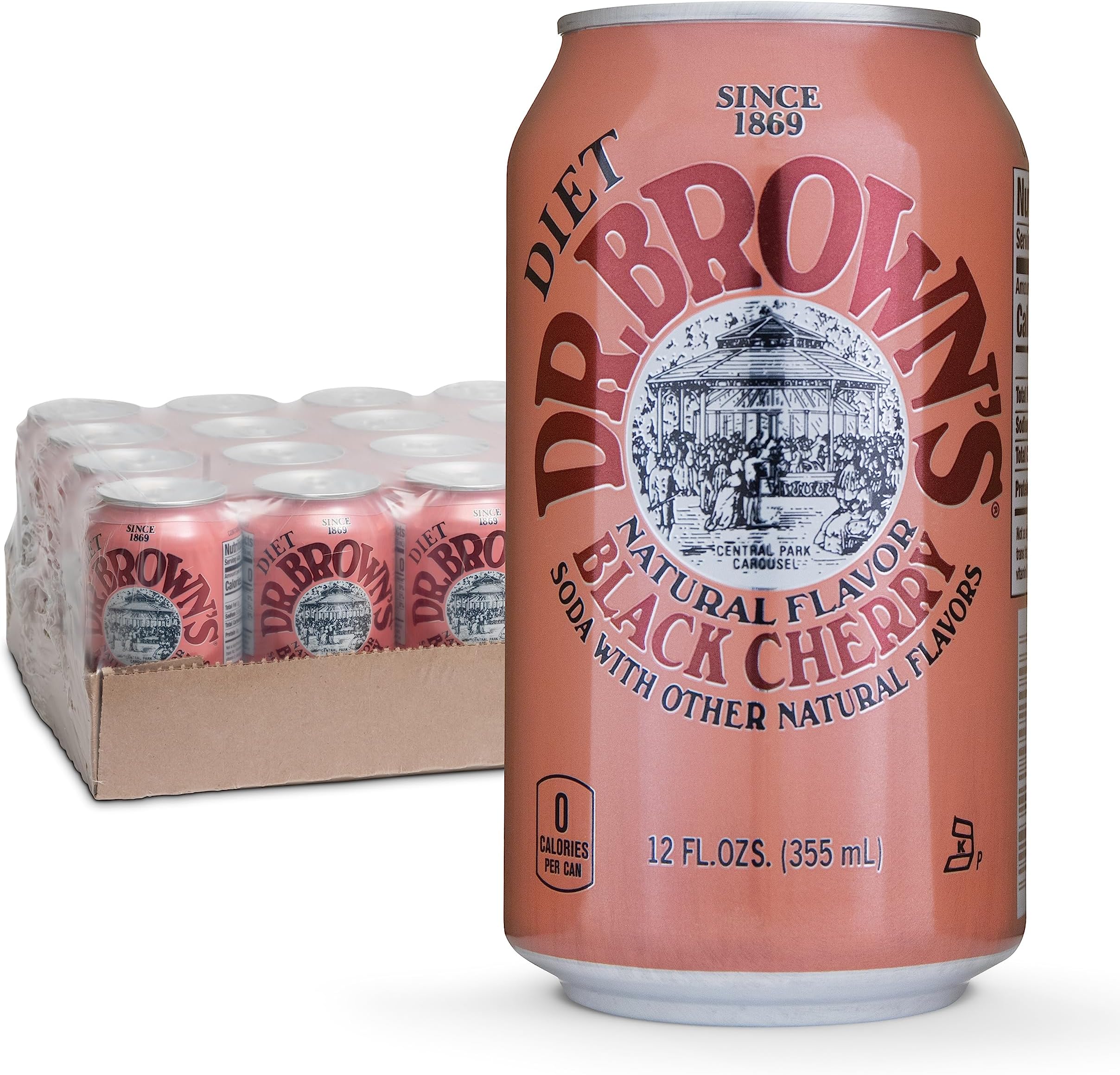 DR. BROWNS Diet Black Cherry Soda -