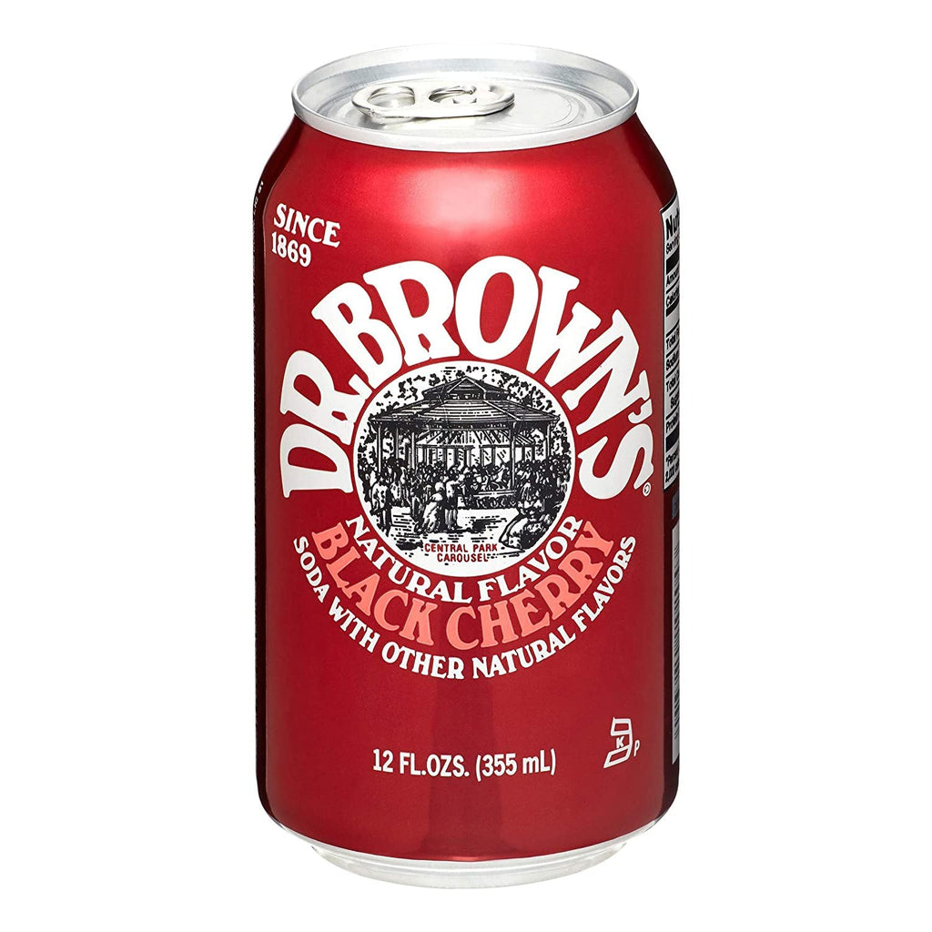 Dr. Browns Soda (18 Pack): 6 Black Cherry, 6 Root Beer, 6 Cream Soda 12oz cans