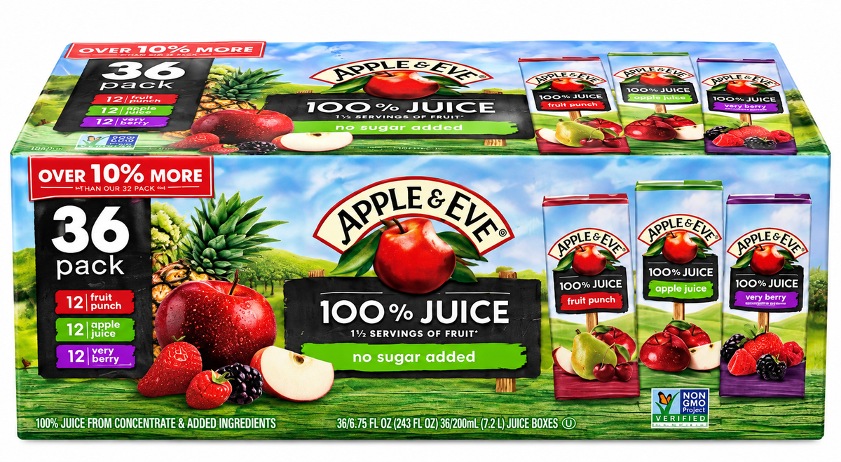 Apple & Eve Variety Pack / 36 Count, 6.75 fl oz