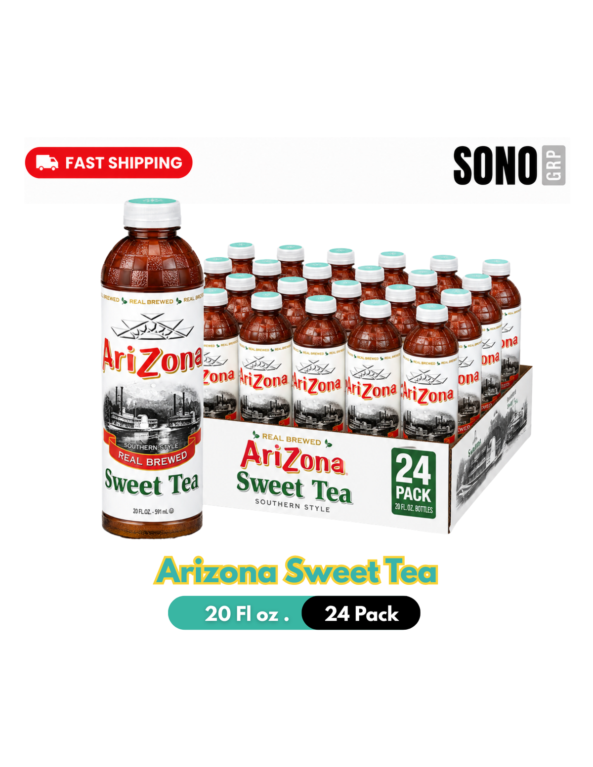AriZona Sweet Tea Southern Style, 20oz Bottle