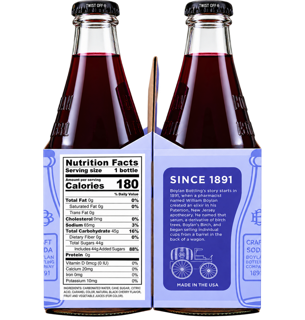 Boylan Bottling Co. Black Cherry Soda 12 fl oz