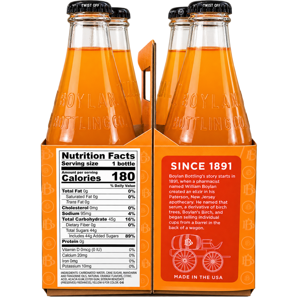 Boylan Bottling Co. Orange Soda 12 fl oz