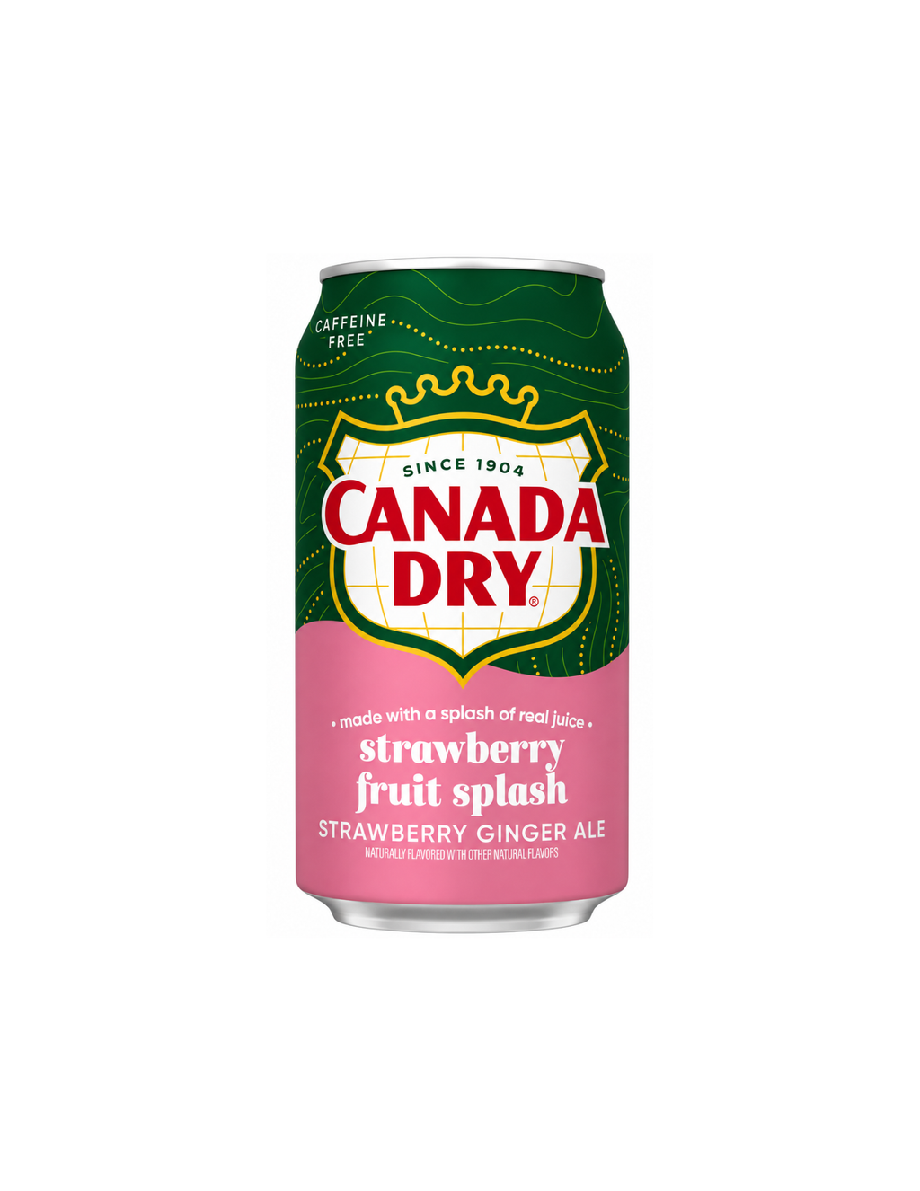 Canada Dry Strawberry Fruit Splash Ginger Ale 12 fl oz