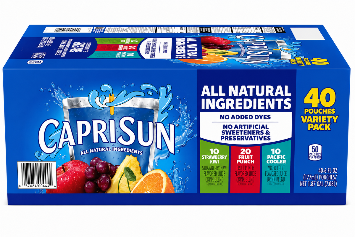 Capri Sun Flavored Juice Drink Blend, Variety Pack / 40 Count, 6 fl oz