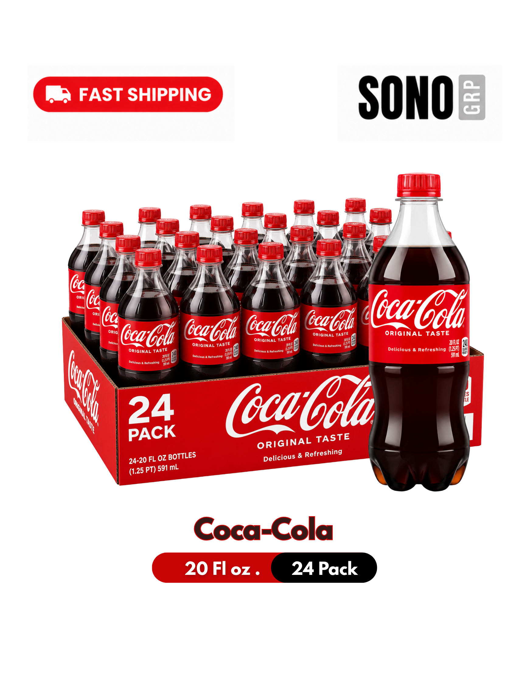 Coca-Cola Soda Coke 20 Fl Oz