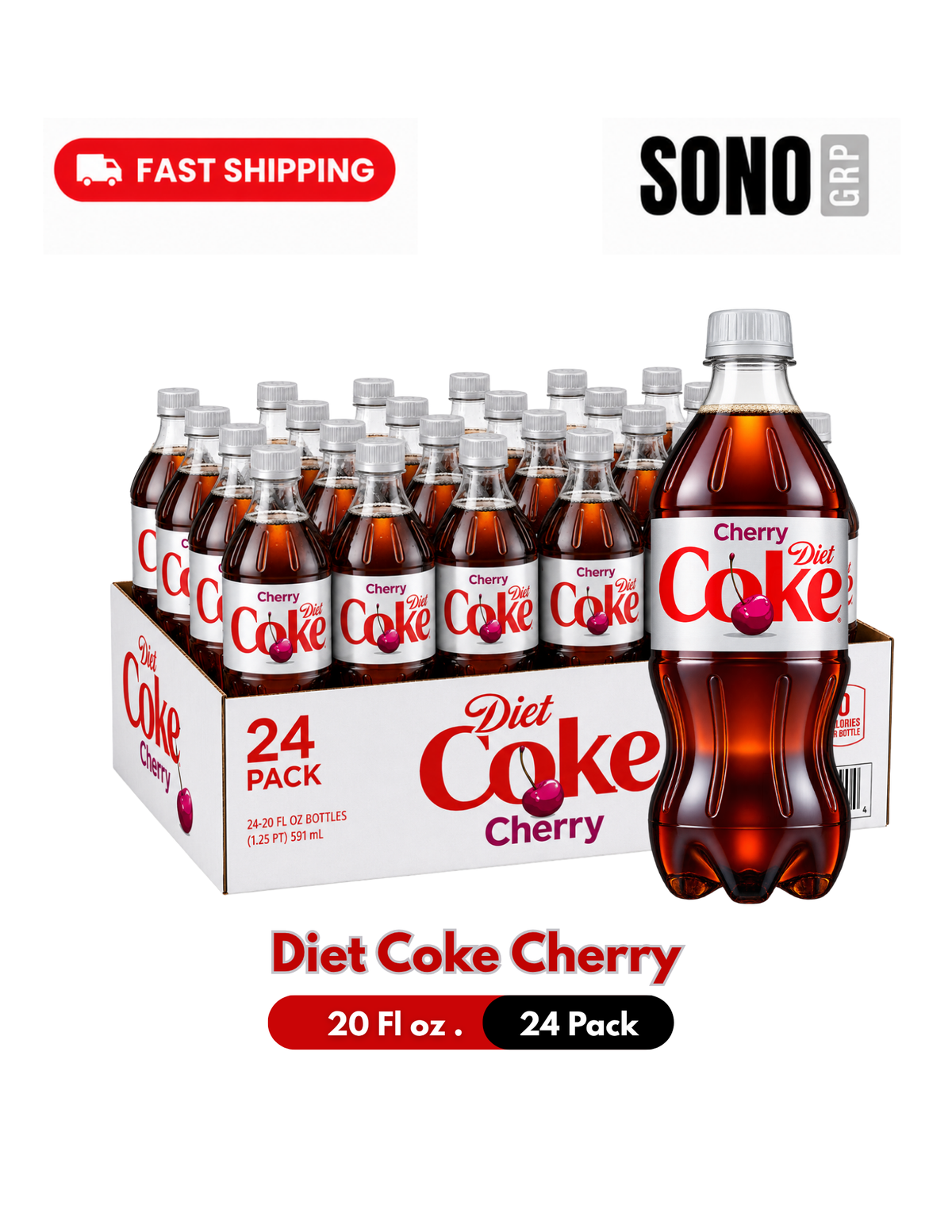 Diet Coke Cherry, 20 Fl Oz