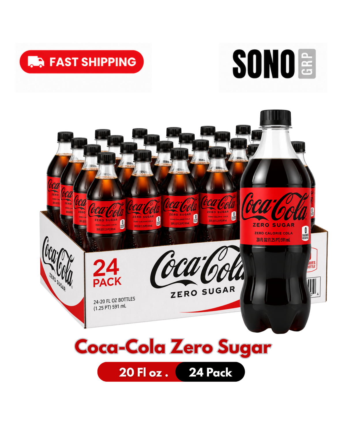 Coca-Cola Zero, 20 Fl Oz