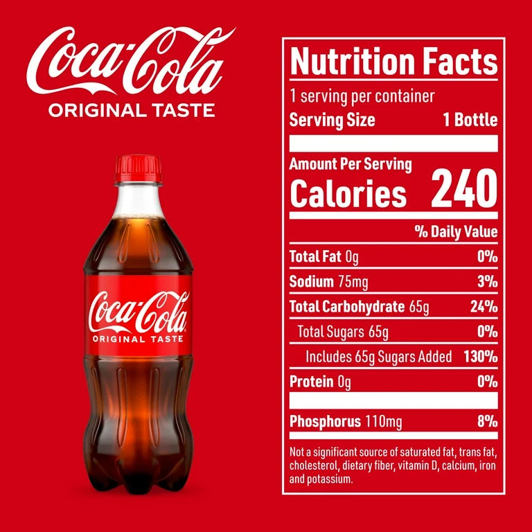 Coca-Cola Soda Coke, 20 Fl Oz