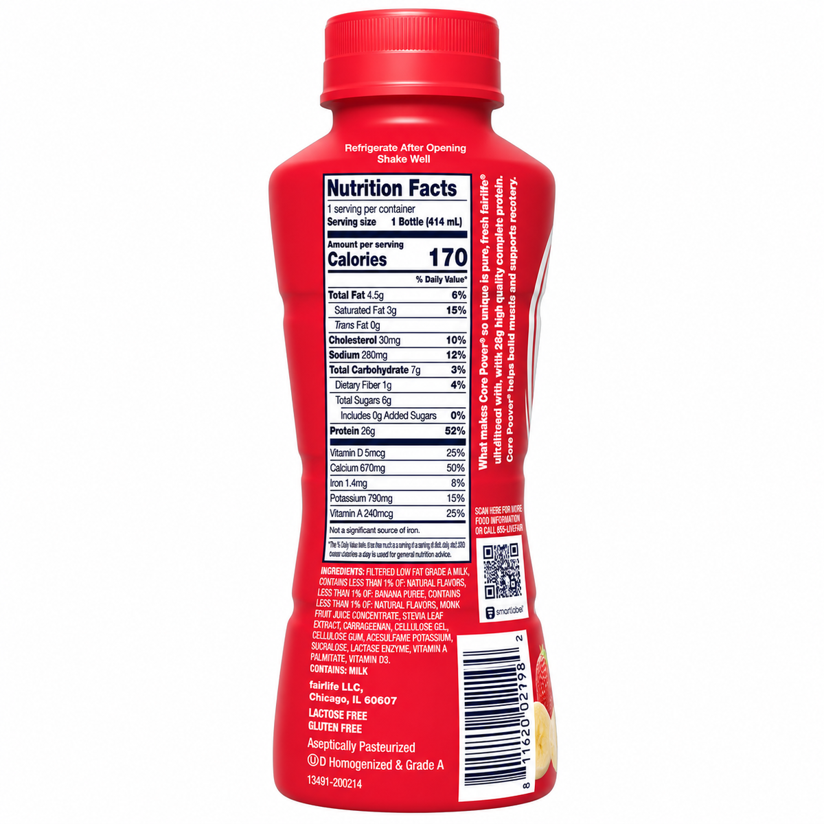 Fairlife Core Power Strawberry Banana 26g Protein Shake