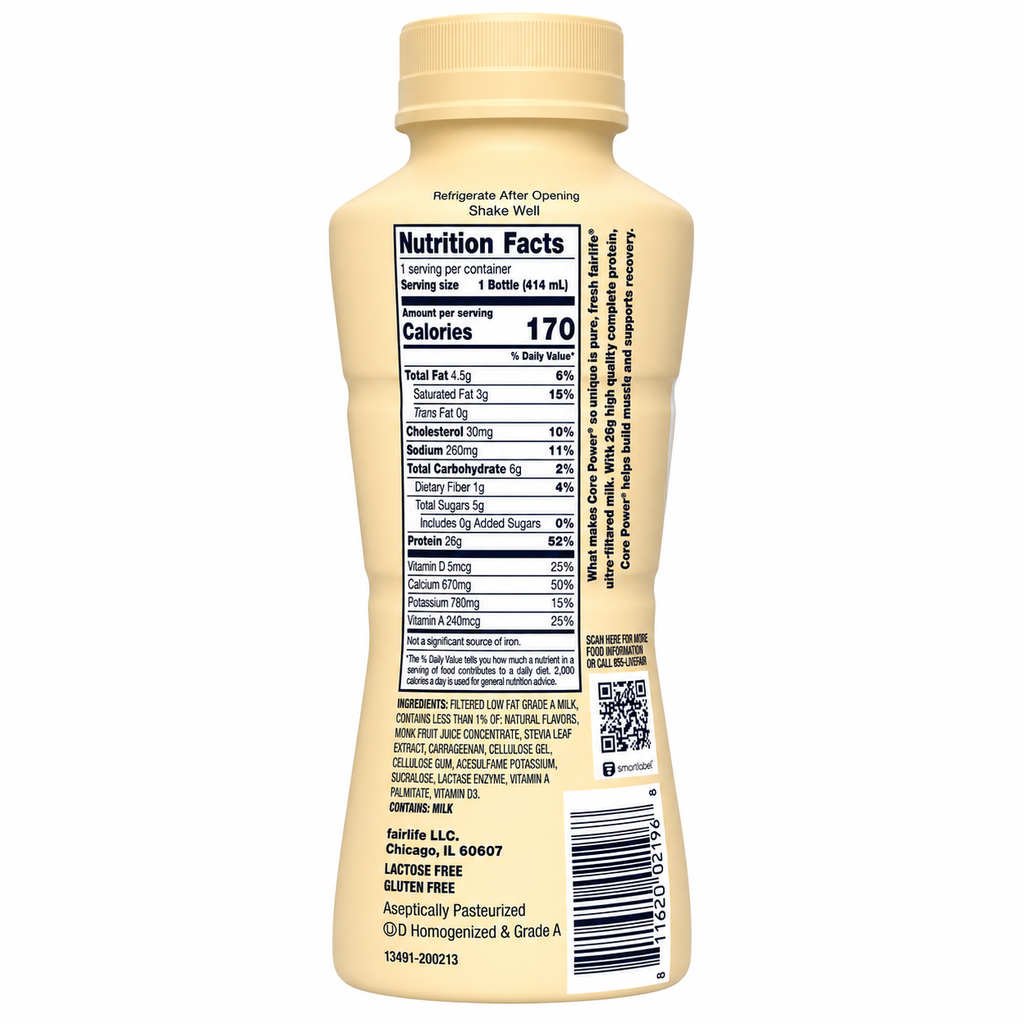 Fairlife Core Power Vanilla 26g Protein Shake