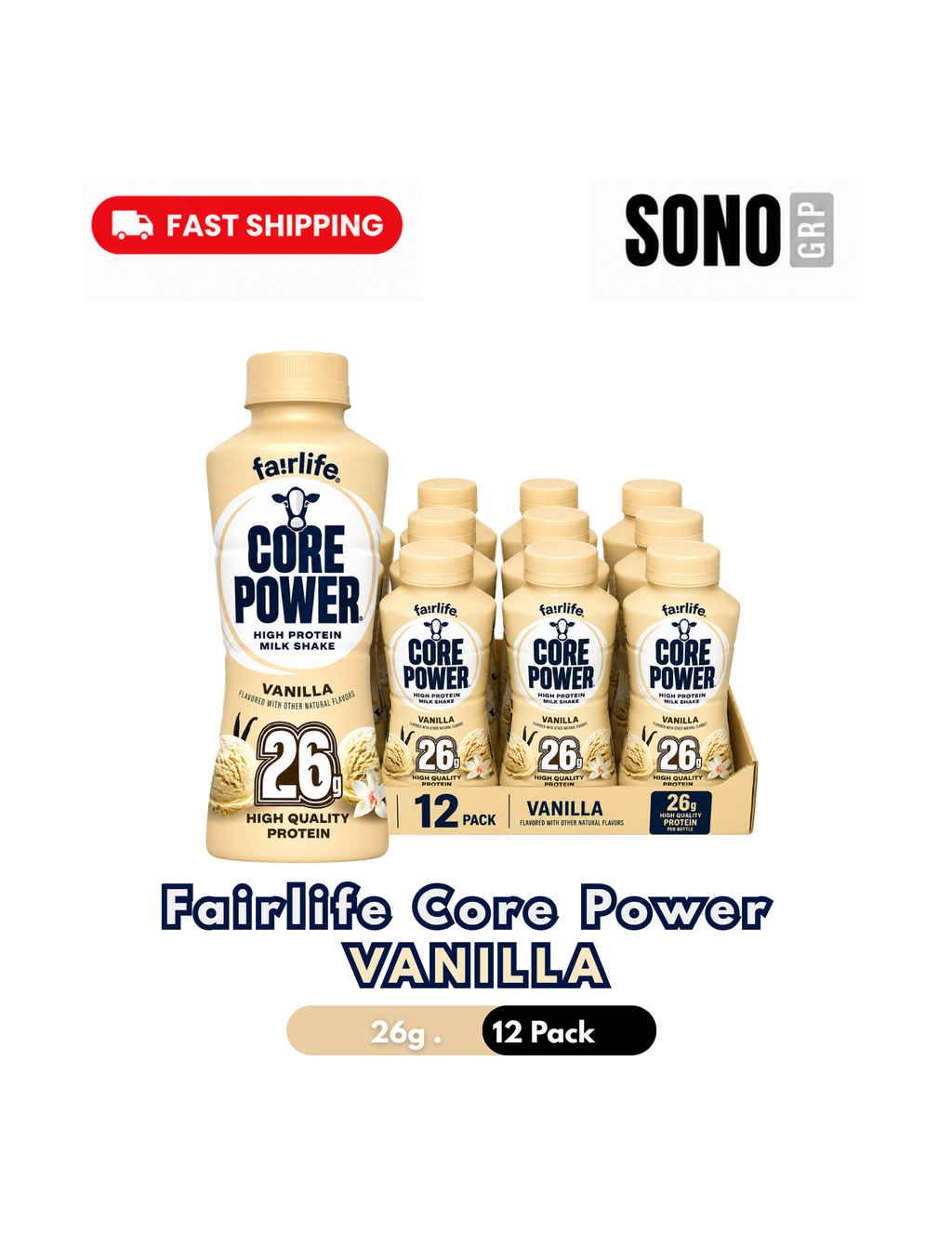 Fairlife Core Power Vanilla 26g Protein Shake
