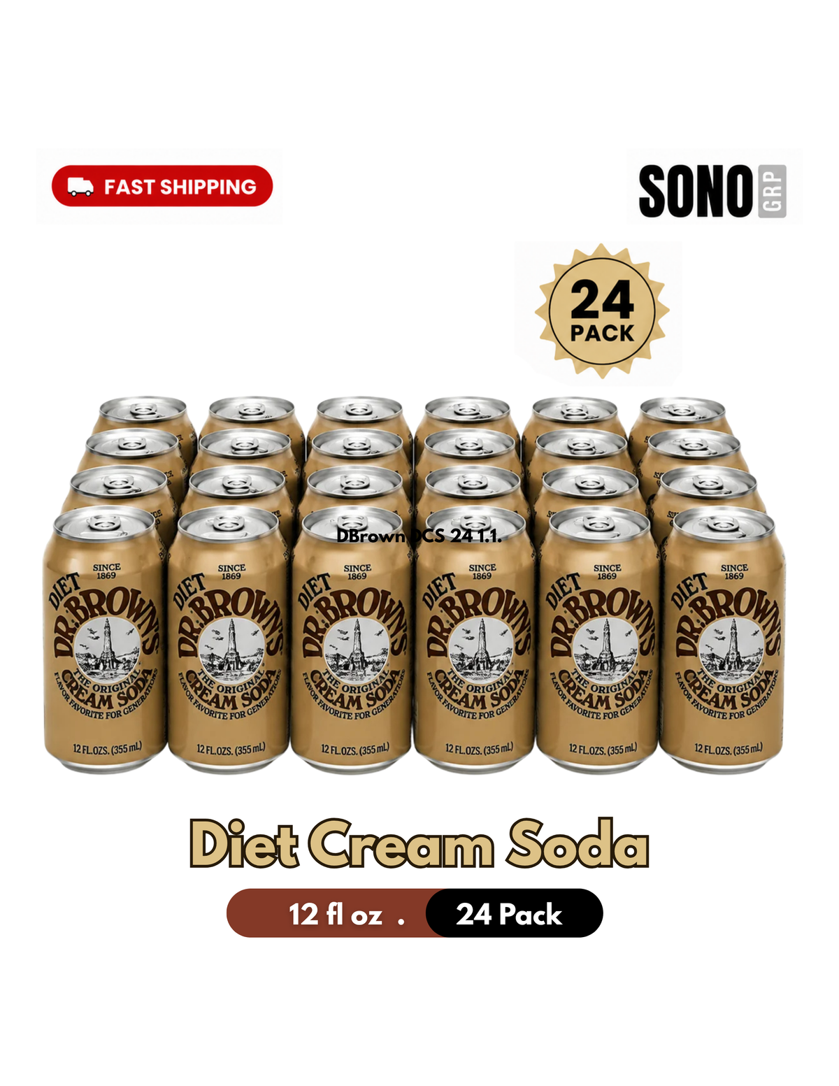 Dr. Brown's Diet Cream Soda