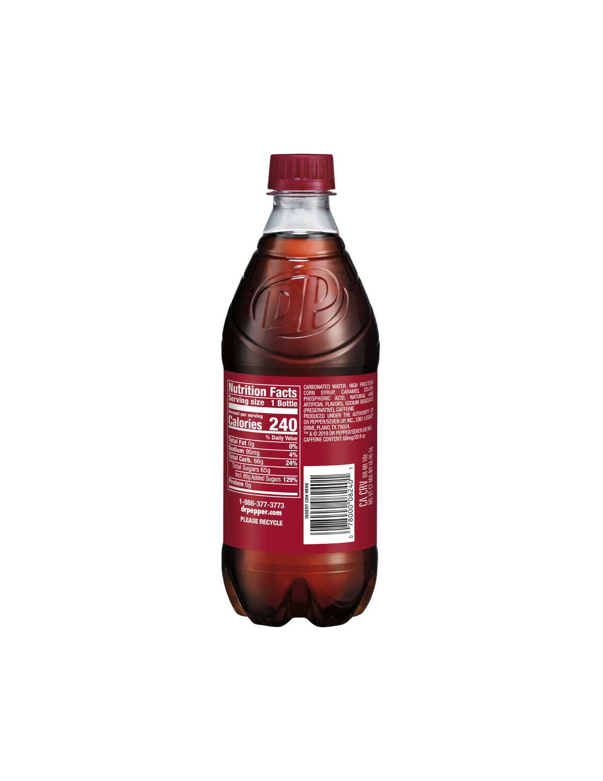 Dr. Pepper Soda 20 Fl Oz