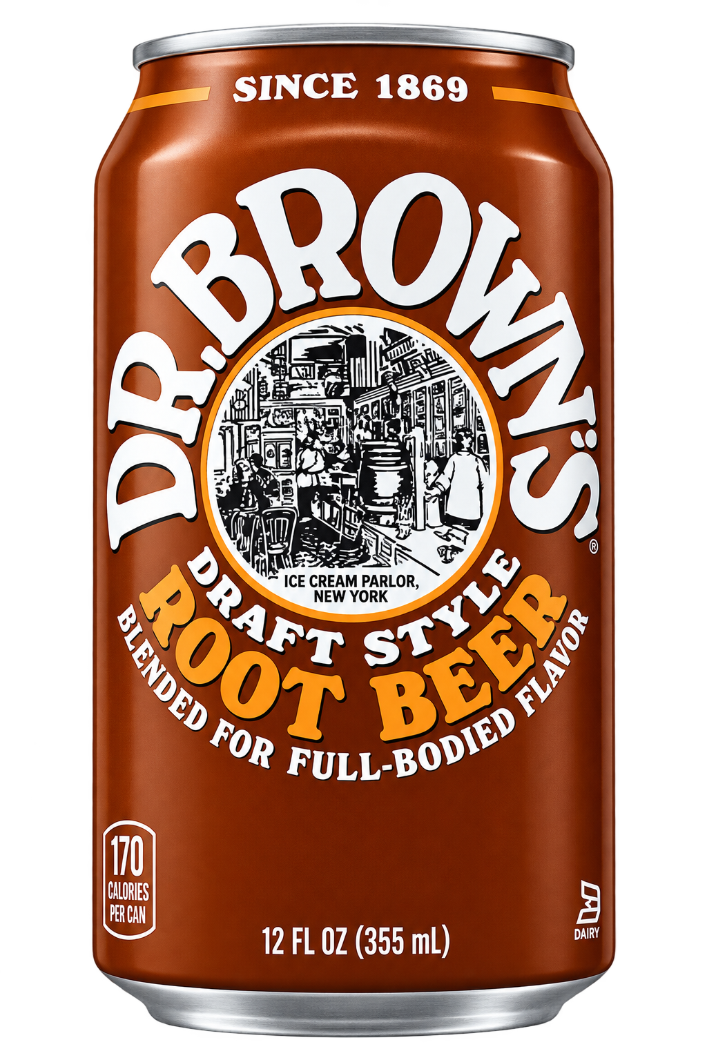 Dr. Browns Soda (18 Pack): 6 Black Cherry, 6 Root Beer, 6 Cream Soda 12oz cans