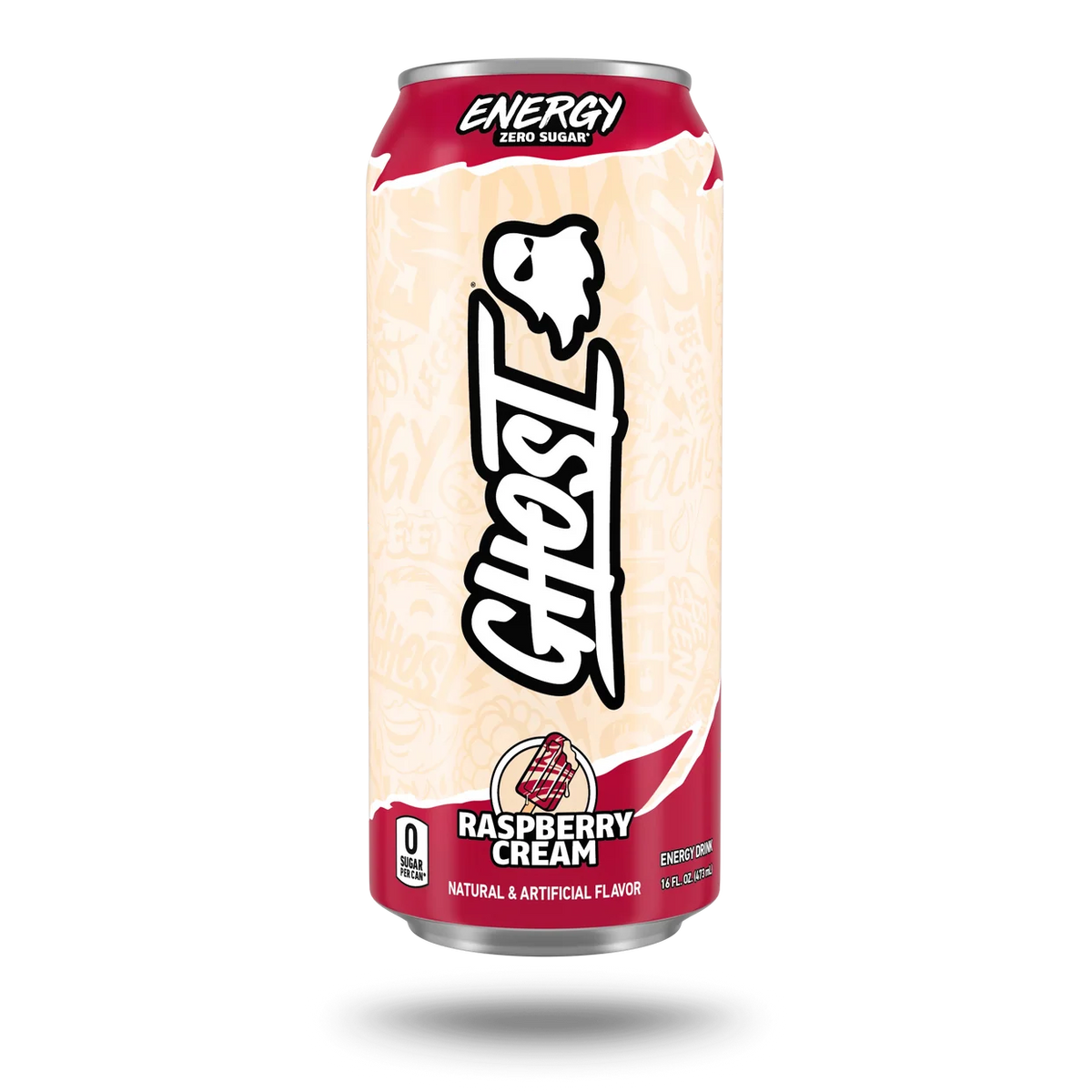 Ghost Raspberry Cream , 16 Fl Oz Pack of 12