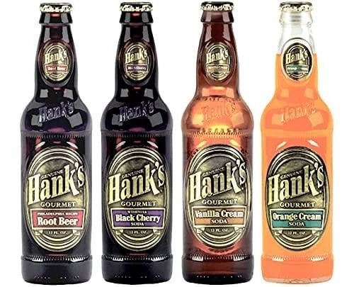 Hank's Gourmet Sodas Variety, 12 Pack 4 Flavors