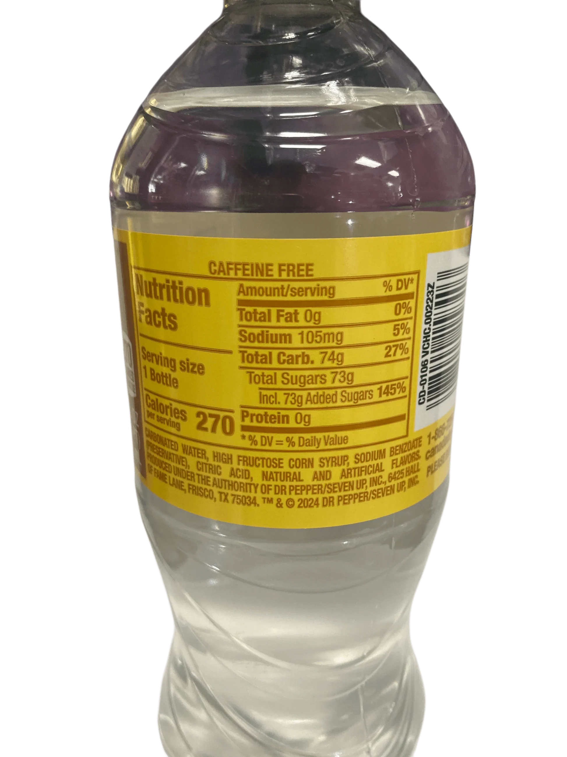 Canada Dry Vanilla Cream Soda 20oz