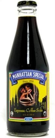 Manhattan Special Premium Diet Coffee Soda 12oz Glass Bottle