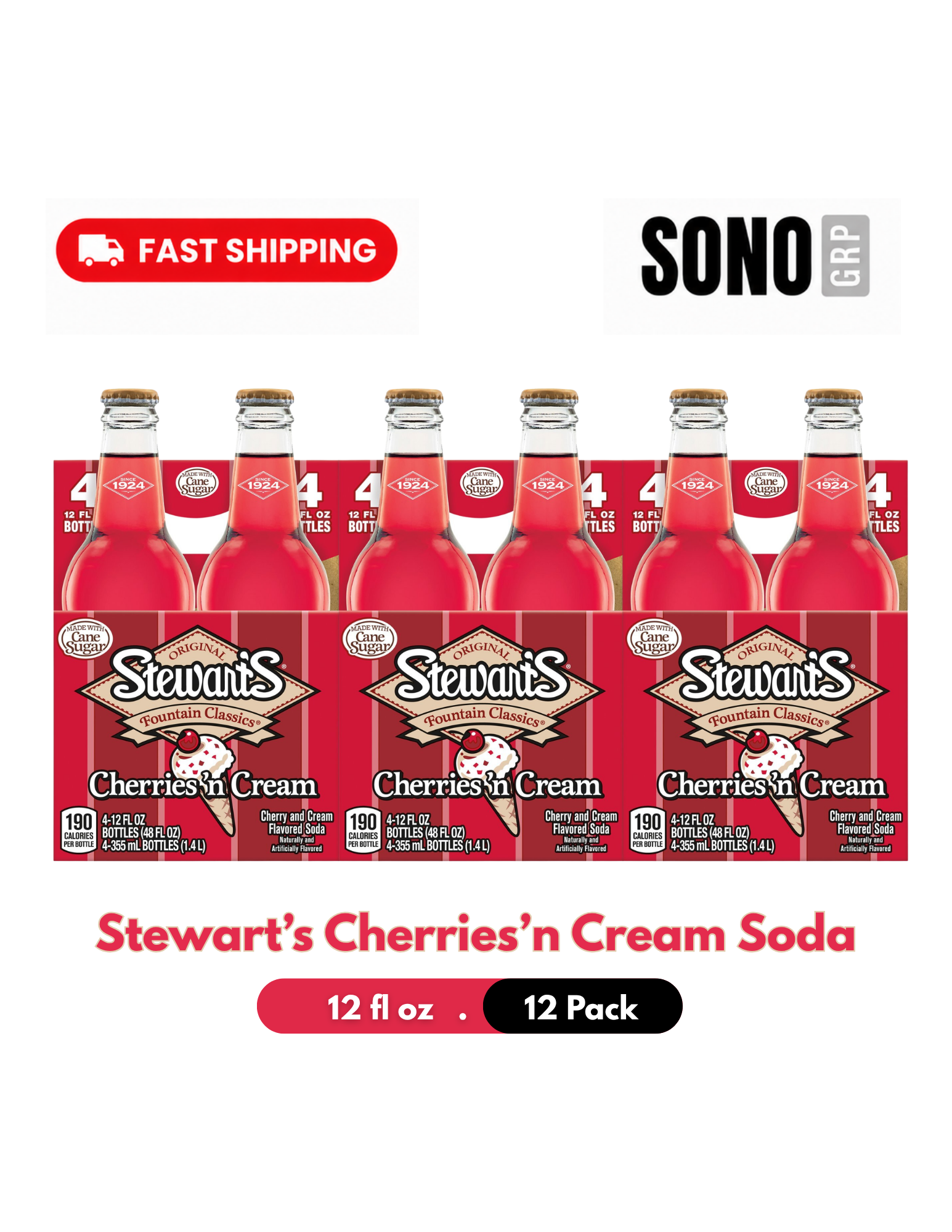 Stewart's Cherries 'n Cream Soda
