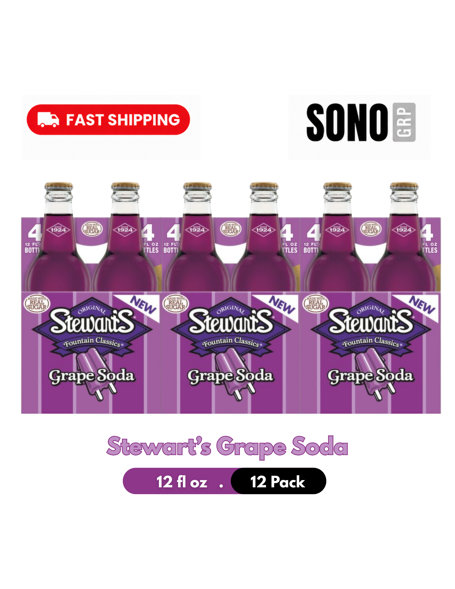 Stewart's Grape Soda