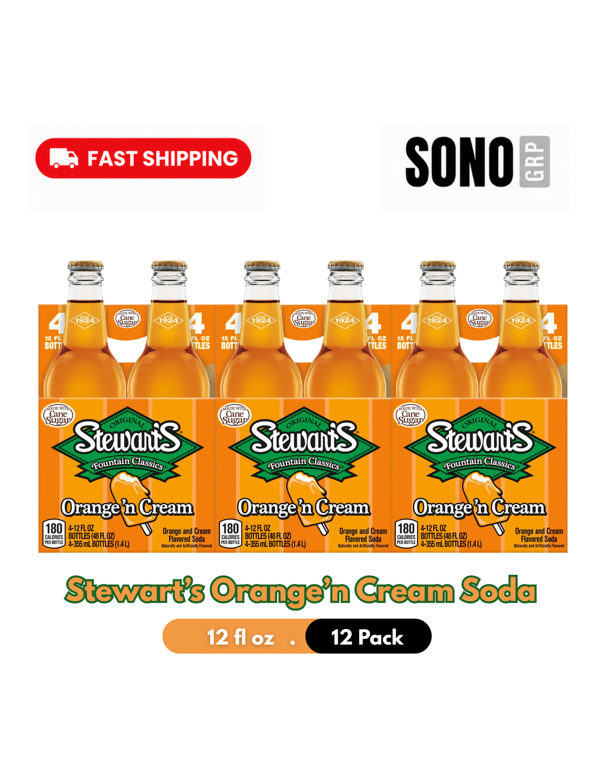 Stewart's Orange & Cream Soda