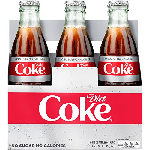 Diet Coke Glass Bottles, 8oz
