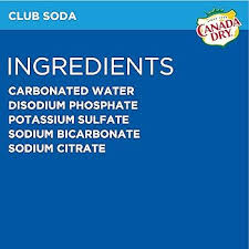Canada Dry Club Soda, 1 L bottle (pack of 12)