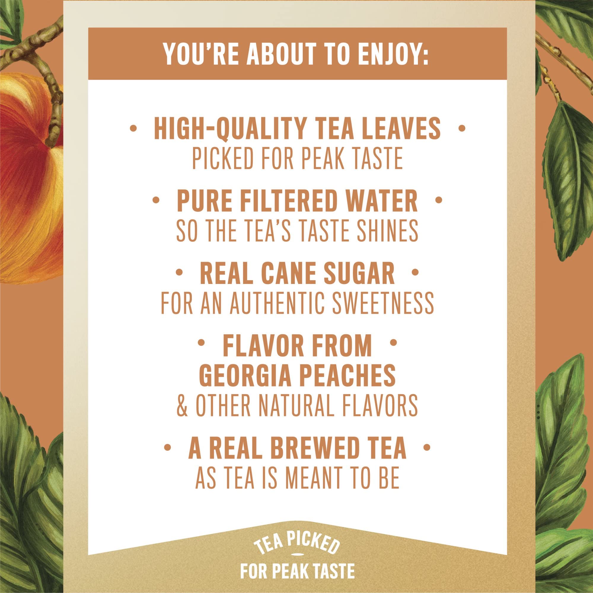 Gold Peak Georgia Peach Iced Tea Drink, 18.5oz