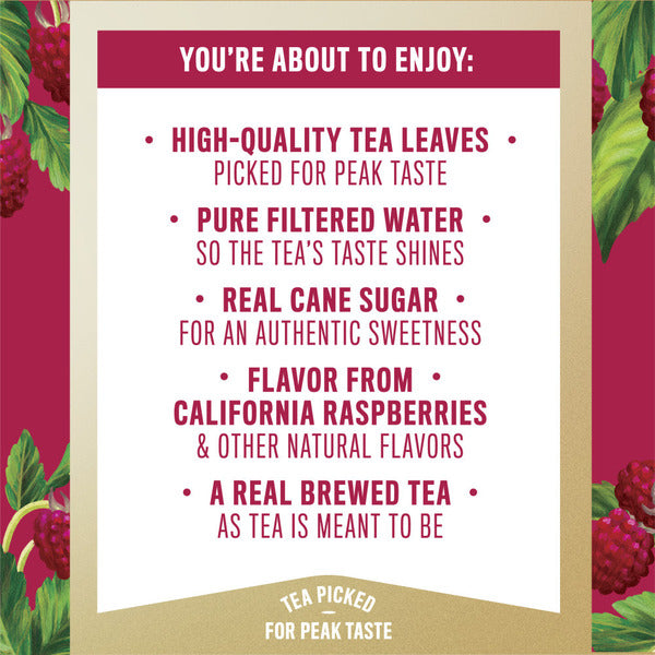 Gold Peak California Raspberry Iced Tea Drink, 18.5oz